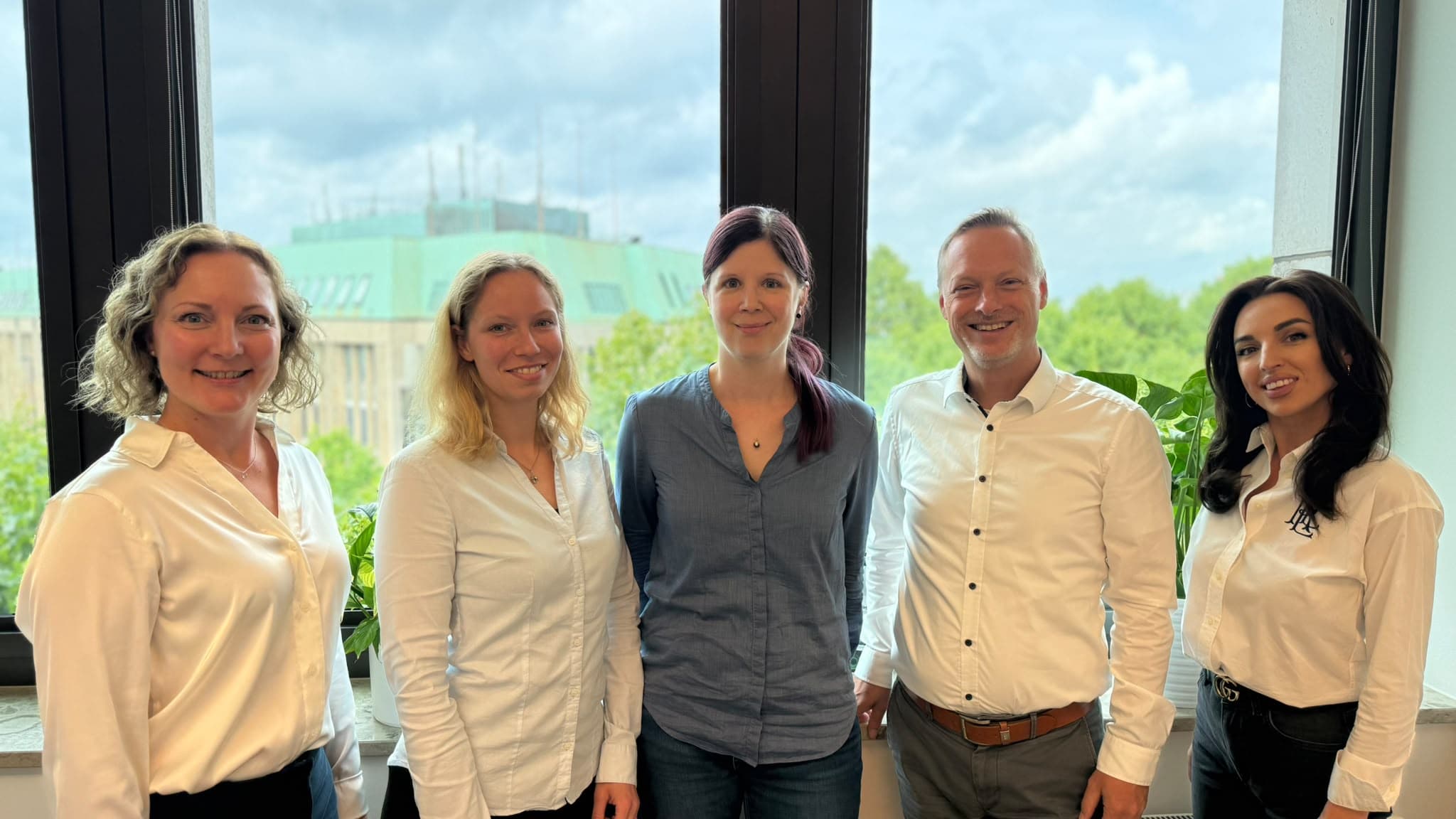 Das Team von Ruge Contactlinsen Hamburg in der Praxis an der Mönckebergstraße